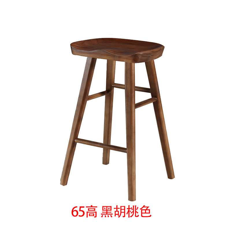 Nordic Bar Stool Simple Bar Chair Bar Stool Bar Chair Solid Wood Home Chair Swivel Chair High Factory Direct Supply High Foot