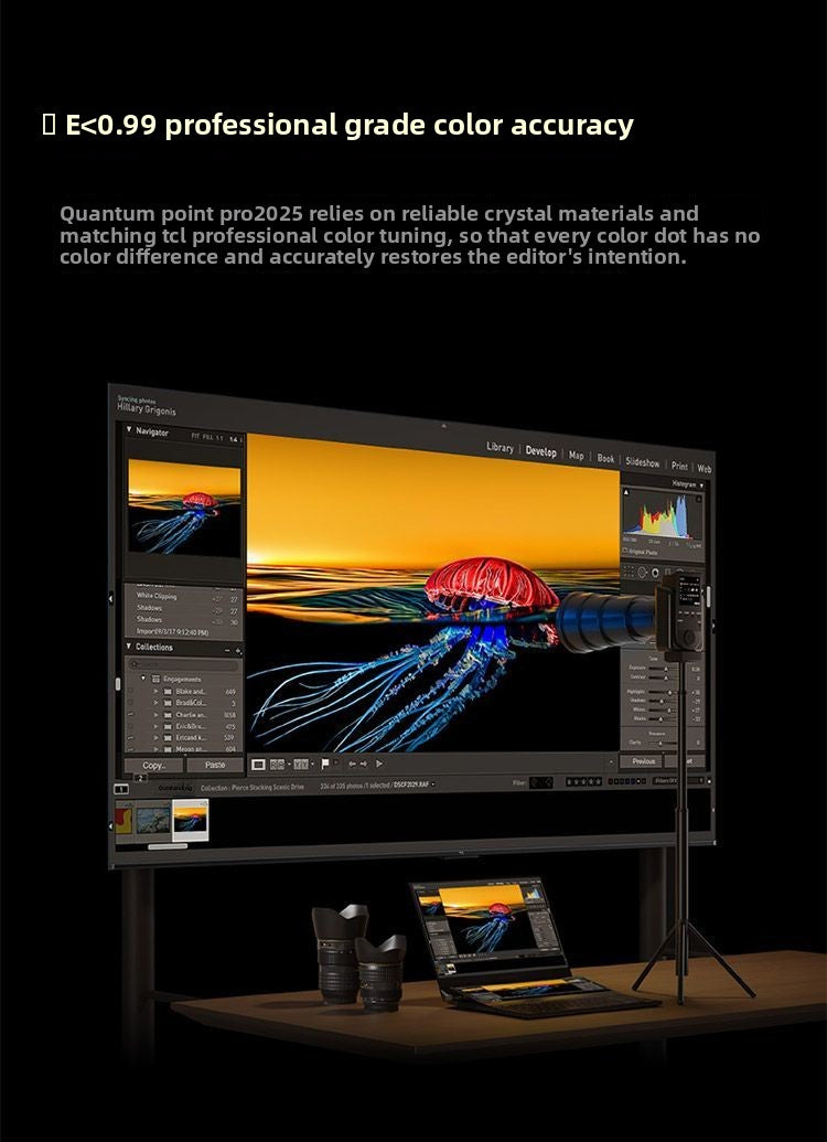 TCL TV 65T5L 65inch 288Hz High Refresh QLED Quantum Dot Smart Control System Ultra-thin TV