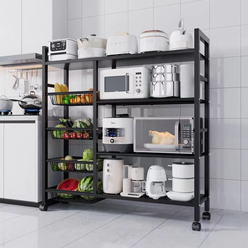 Storage Rack Household Kitchen Cookware Storage Rack Bold Kitchen Office Showcase Small Appliances Microwave Oven Article Storage Shelf