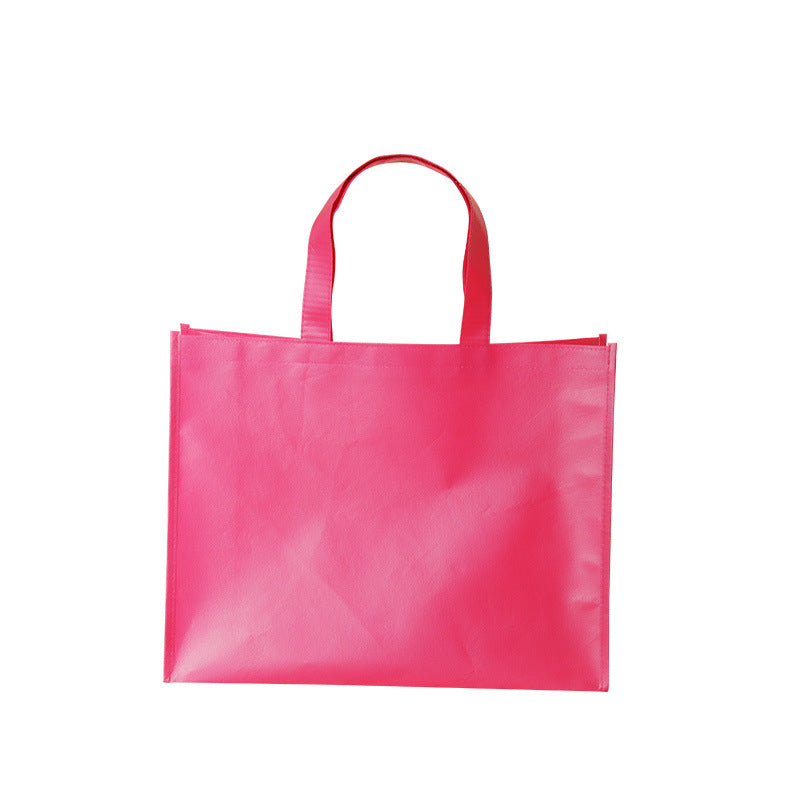 Simple All-Match Film Non-Woven Fabric Handbag Thickened Clothing Store Shopping Bag Custom Advertising Printed Logo