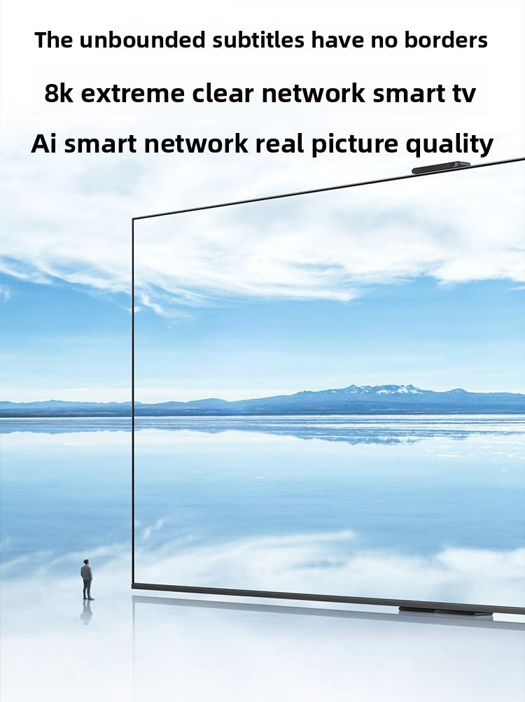 2025 New Model Ace Frameless 8K Genuine TV 100inch WiFi 85-inch 75 Ultra-thin 65 Home Use 55 LED