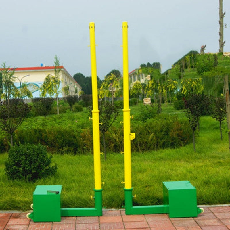 Badminton Net Frame Net Post Portable Standard Mobile Competition Badminton Frame Standard Indoor and Outdoor Badminton Post