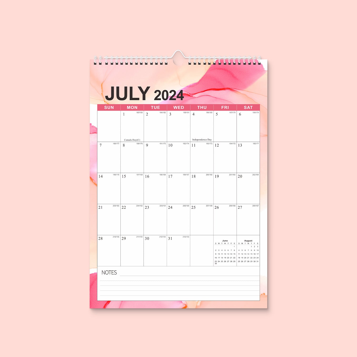 2025 English Wall Calendar in Stock European and American Style Holiday English Version Wall Calendar Desk Calendar Design Printing