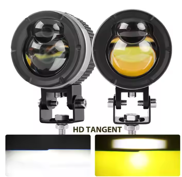 Luces Led Para Motocicleta Motorcycle Headlight Dual Color 3 Inch Foglamp Faro Led De Trabajo Para Moto