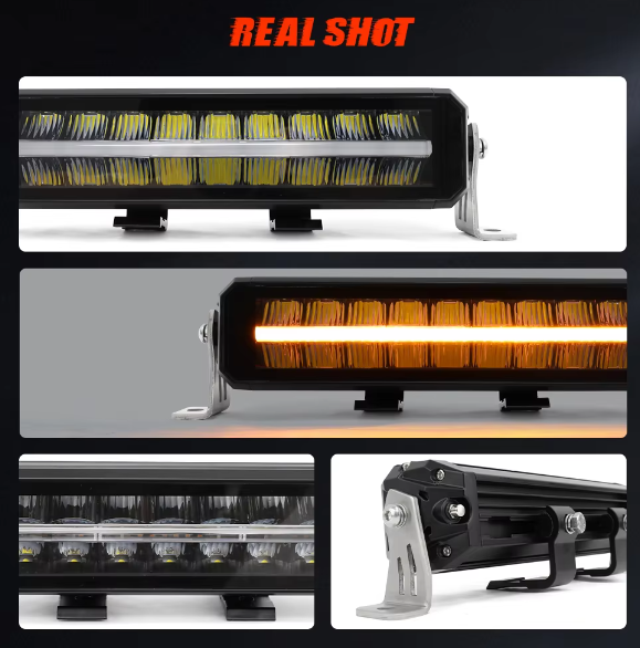 Newest GlareFree Dual Row 22/32 Inch LED Light Bar Anti-Glare Off-Road Truck Lamp with Position Light For Scania