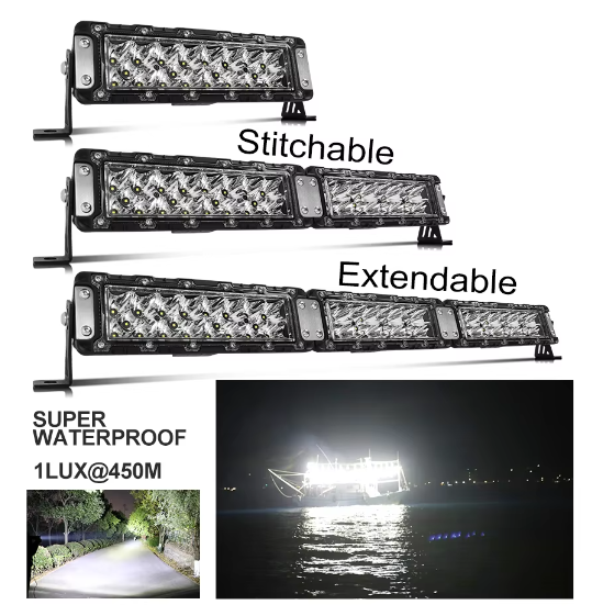 Off Road 4x4 ATV UTV Truck 120W 12V 24Volt 10 Inch Spliceable Led Light Bars Modular