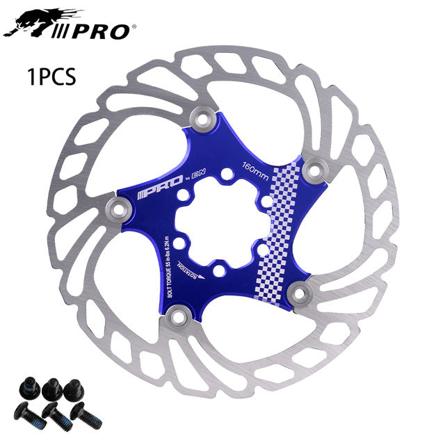 IIIPRO Floating Disc Brake Rotor Six-Spoke Disc Brake Rotor 140/160/180/203mm Mountain Bike Brake Disc