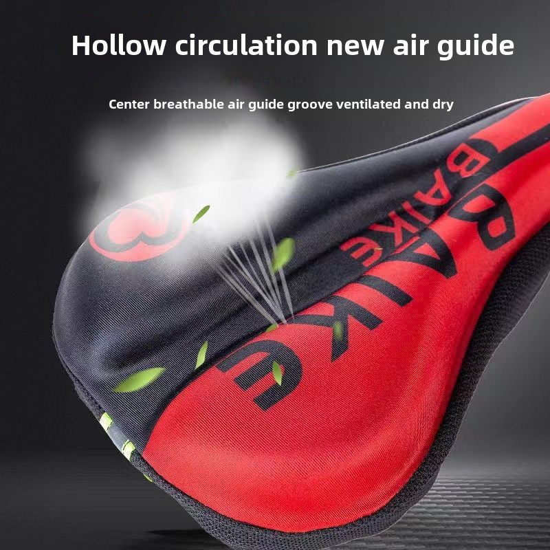 Bicycle Cushion Cover Mountain Bike Thickened Silicone Seat Cushion Road Bike Sponge Seat Cover Comfortable Bicycle Fixture and Fitting