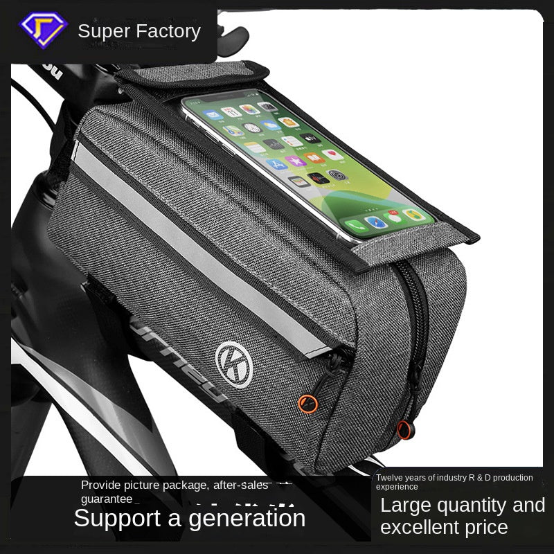 Bicycle Bag Mountain Bike Front Beam Bag Saddle Bag Road Bike Mobile Phone Bag Cycling Fixture