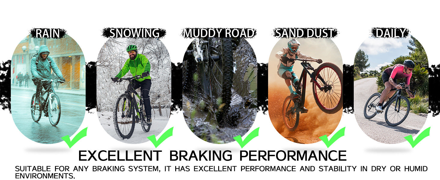 BUCKLOS Mountain Bike Cooling Pads MT200 Ceramic Resin Brake Pads B01S/B03S/B05S
