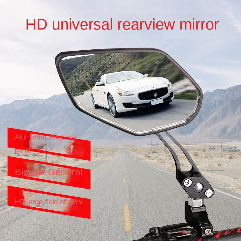 Mountain Bicycle Rearview Mirror Aluminum Alloy Rearview Mirror Reflector Handlebar Mirror Bicycle Cycling