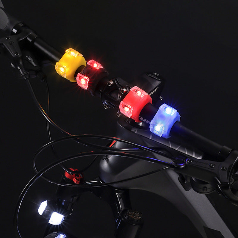 6 Th Generation Mountain Bike Frog Light Headlight and Rear Light Warning Light Bicycle Cycling Fixture