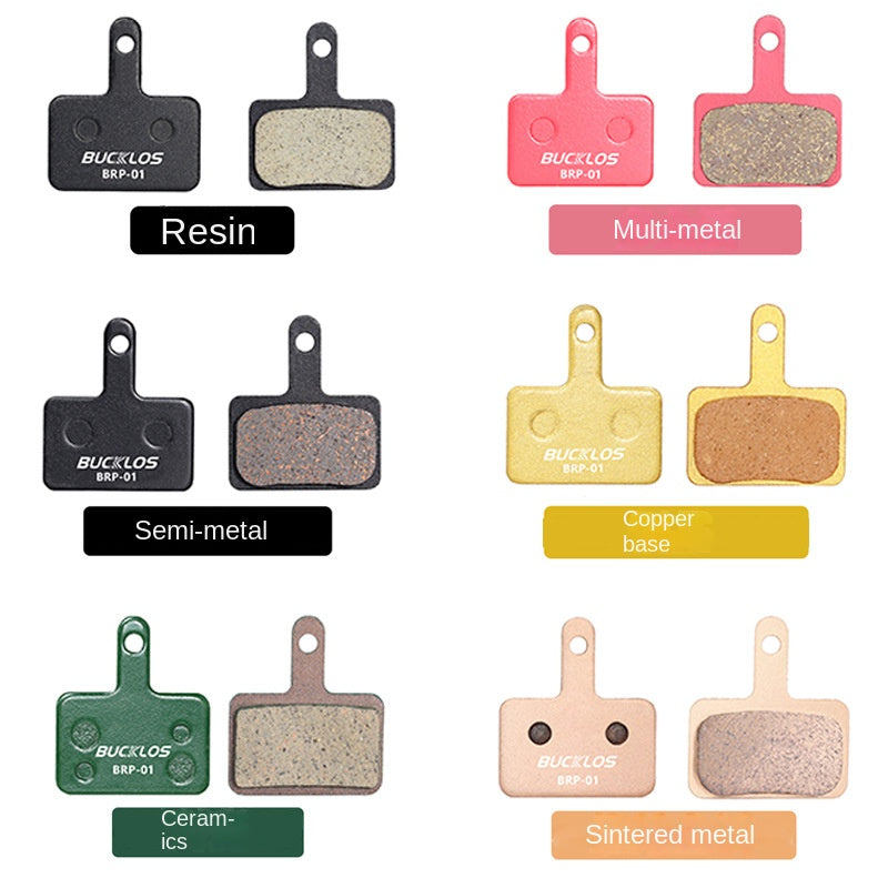 BUCKLOS Mountain Bike Cooling Pads MT200 Ceramic Resin Brake Pads B01S/B03S/B05S