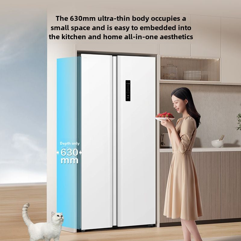 TCL Refrigerator 521 Liters Air Cooling Frostless Double Door Double Door Double-Door Refrigerator Household Computer Temperature Control