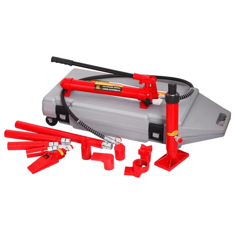 made in china  4 /10/20Ton Porta Power Hydraulic Jack Body Frame Repair Kit Auto Shop Tool Heavy Set