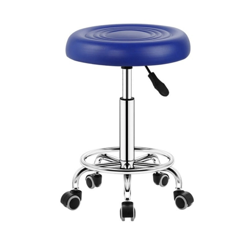 Adjustable Swivel Stool with Wheels, Large Work Stool, Round Stool for Barber Shop, Hair Salon, Bar Counter Chair with Backrest, Bar Chair