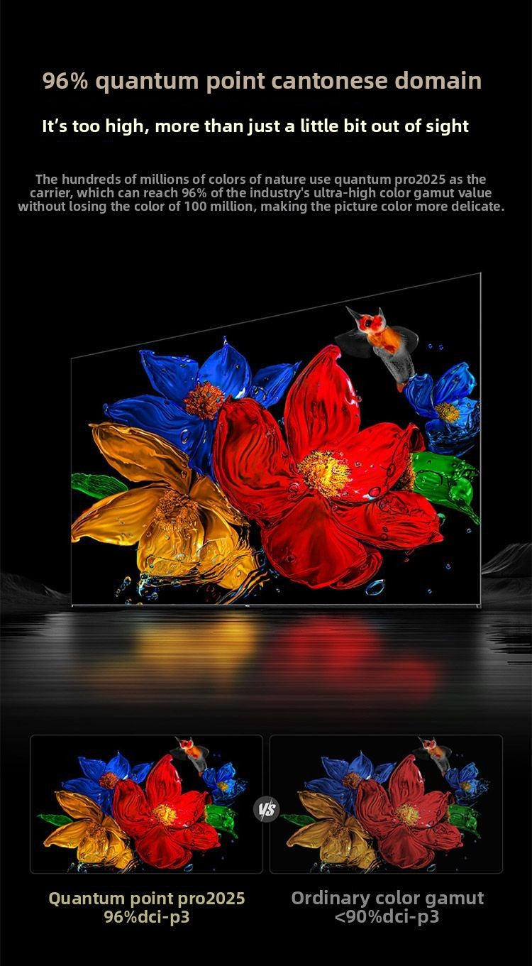 TCL TV 65T5L 65inch 288Hz High Refresh QLED Quantum Dot Smart Control System Ultra-thin TV