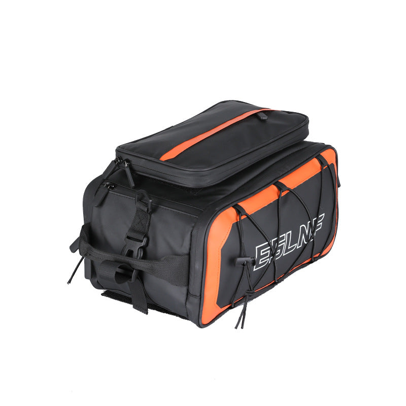 Eslnf Bicycle Bag Carry Bag Mountain Bike Rear Rack Bag Large Capacity Waterproof Backseat Bag Outdoor Riding Storage Bag