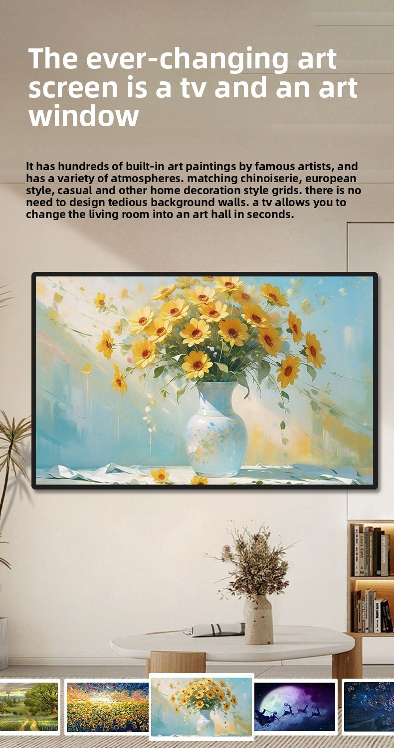 TV 4K Ultra HD Wallpaper Art TV Projection Home LCD TV Ultra-Thin
