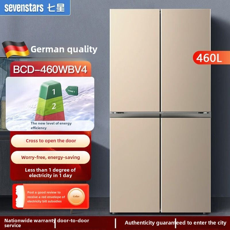 Sevenstrs German Seven-Star 508-Liter Ultra-Thin Box 460-Liter Four-Door Frequency Conversion Air Cooling Frostless Level 1 Refrigerator