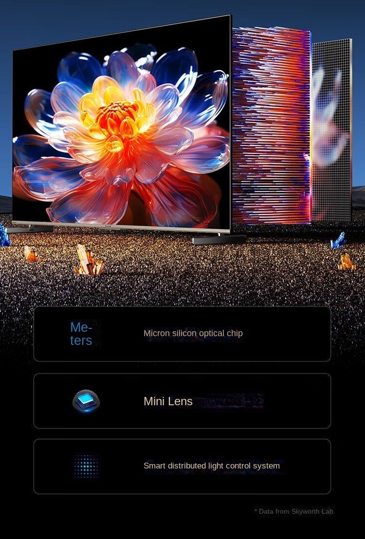 Skyworth Smart 75inch Ultra-Thin TV 240Hz No Lag 4G+64G Large Memory G-Quality Chip Backlight