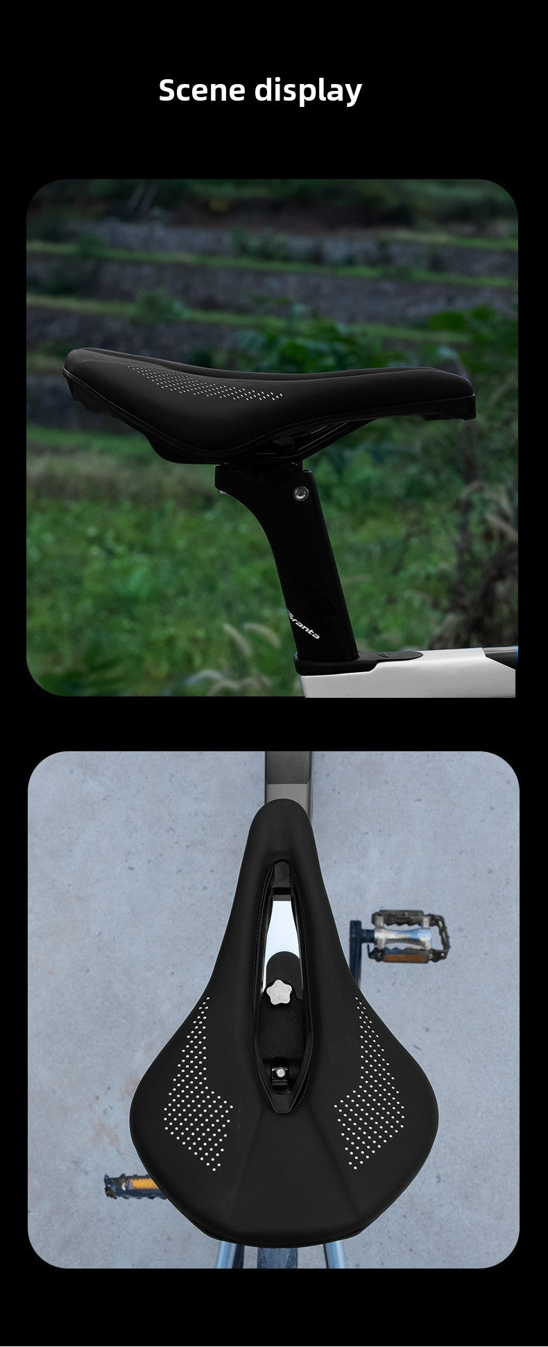 Mountain Highway Vehicle Saddle Ultra-Light Integrated Hollow Riding Cushion Soft Breathable Bicycle Holders