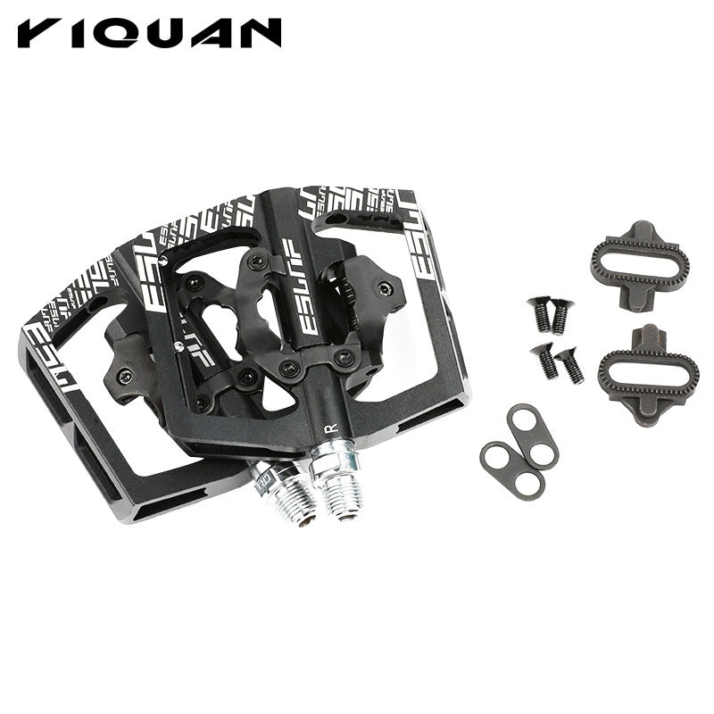Bicycle Peilin Pedal Mountain Bicycle Lock Tread Dual-Use Aluminum Alloy Pedal Bearing Cycling Fitting
