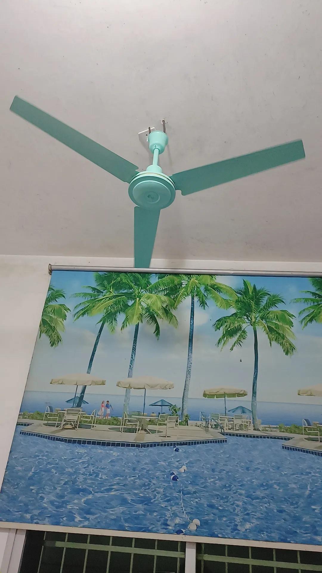 Diamond Ceiling Fan 56inch 3 metal blades alluminium/copper motor