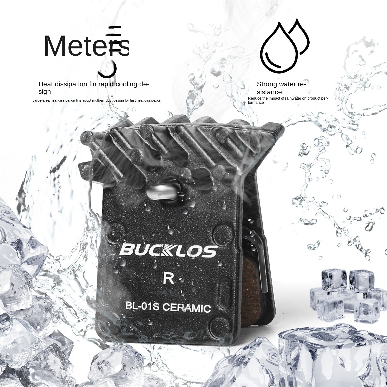 BUCKLOS Mountain Bike Brake Pads Ceramic Cooling Disc Brake Pads N03A/N04C/L05A/J04C