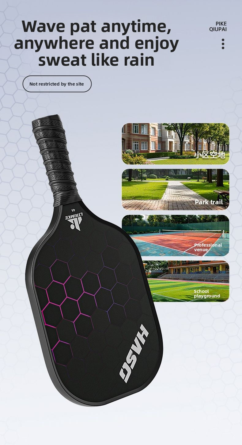 Pickleball Racket Carbon Fiber Blade Professional Competition Racket Glass Fiber Buy and Get Free Storage Bag Ball Pickleball