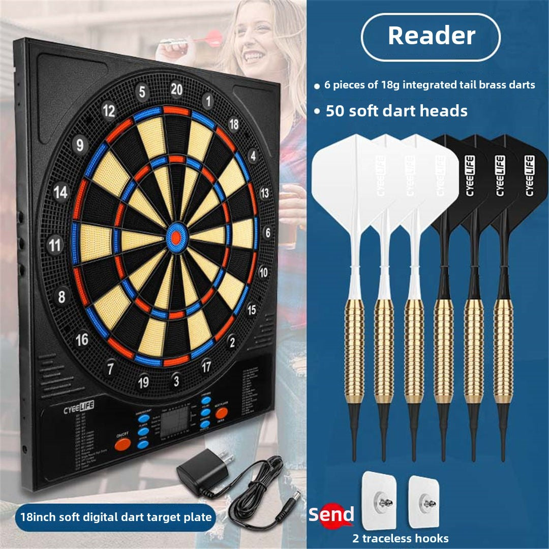 Cyeelife18-Inch Soft Electronic Dartboard Disc Home Bar Entertainment Competition Professional Safety Automatic Scoring