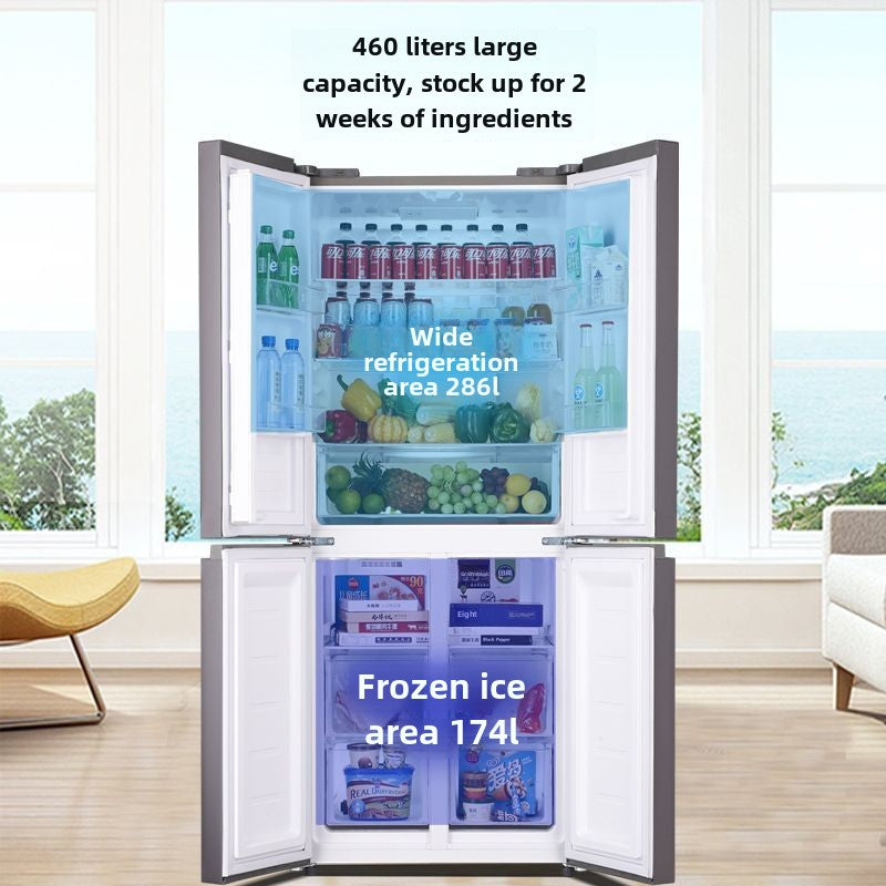 Little Duck Latest Refrigerator Household Air-Cooled Cross-Open Four Door 460L