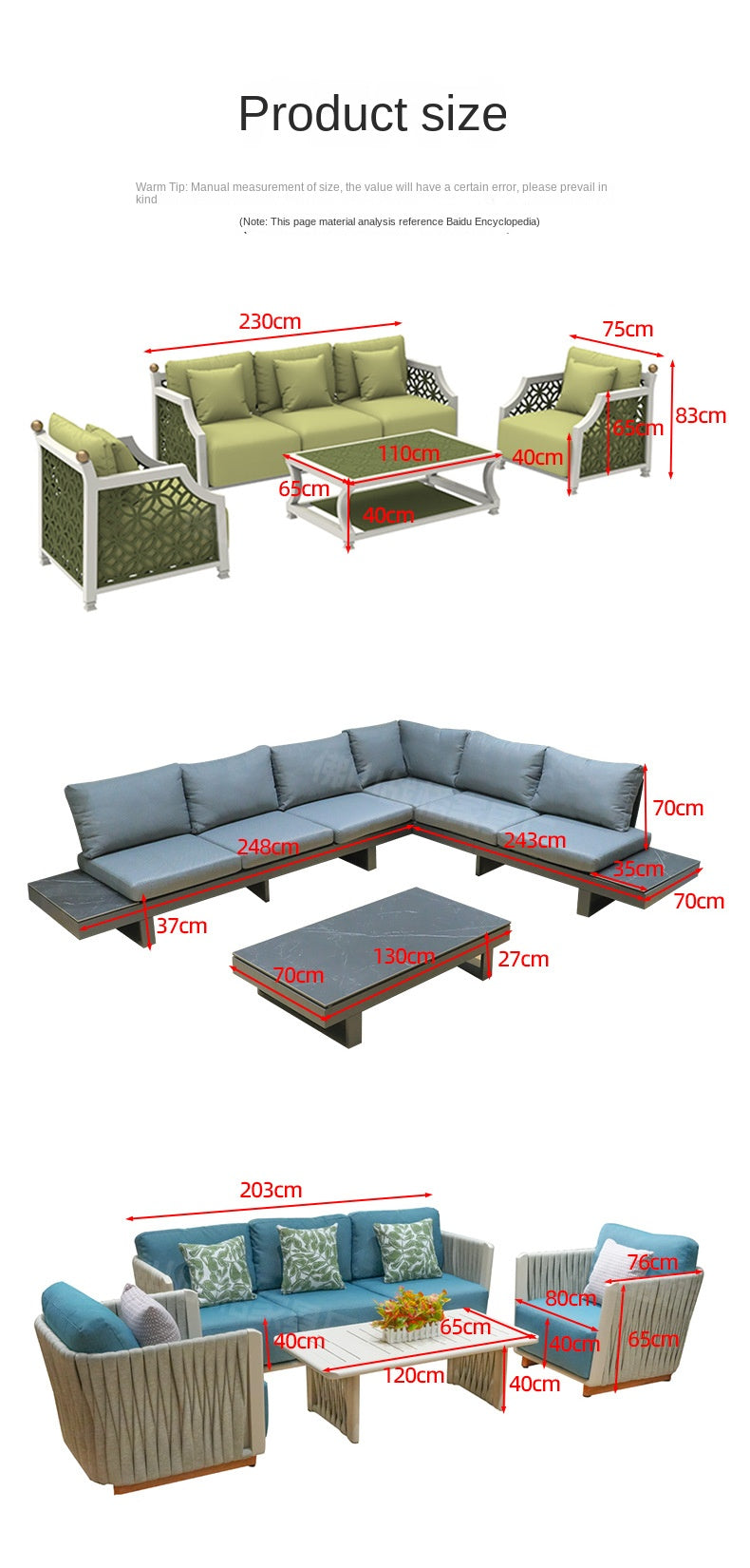 Outdoor Sofa High-End Aluminum Alloy Villa Balcony Courtyard Garden Homestay Hotel Nordic Outdoor Leisure Sofa Chair