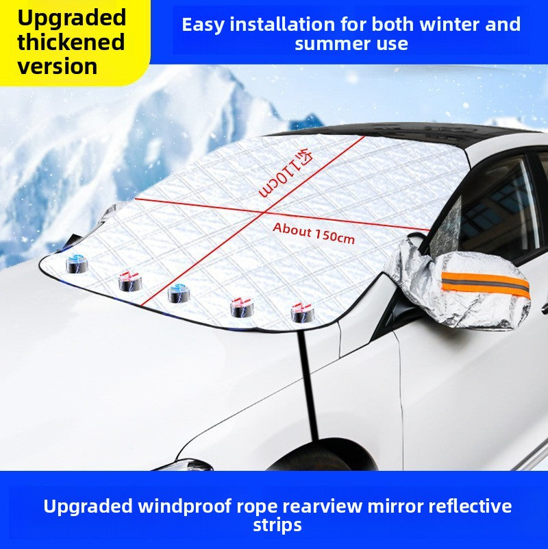 Car Sunshade Front Windshield Sun Protection Windshield Heat Insulation Thickened Sunshade Board Heat Insulation Sunshade Curtain Sunshade Umbrella