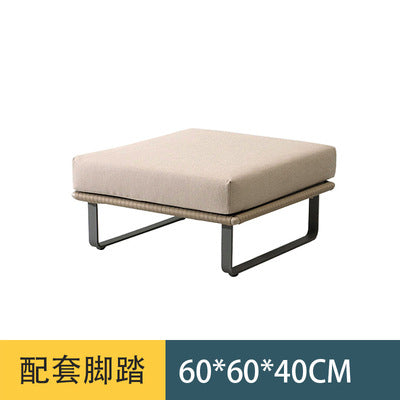 Outdoor Sofa Villa Courtyard Balcony Homestay Hotel Bar Coffee Restaurant Outdoor Waterproof Rattan Chair Set