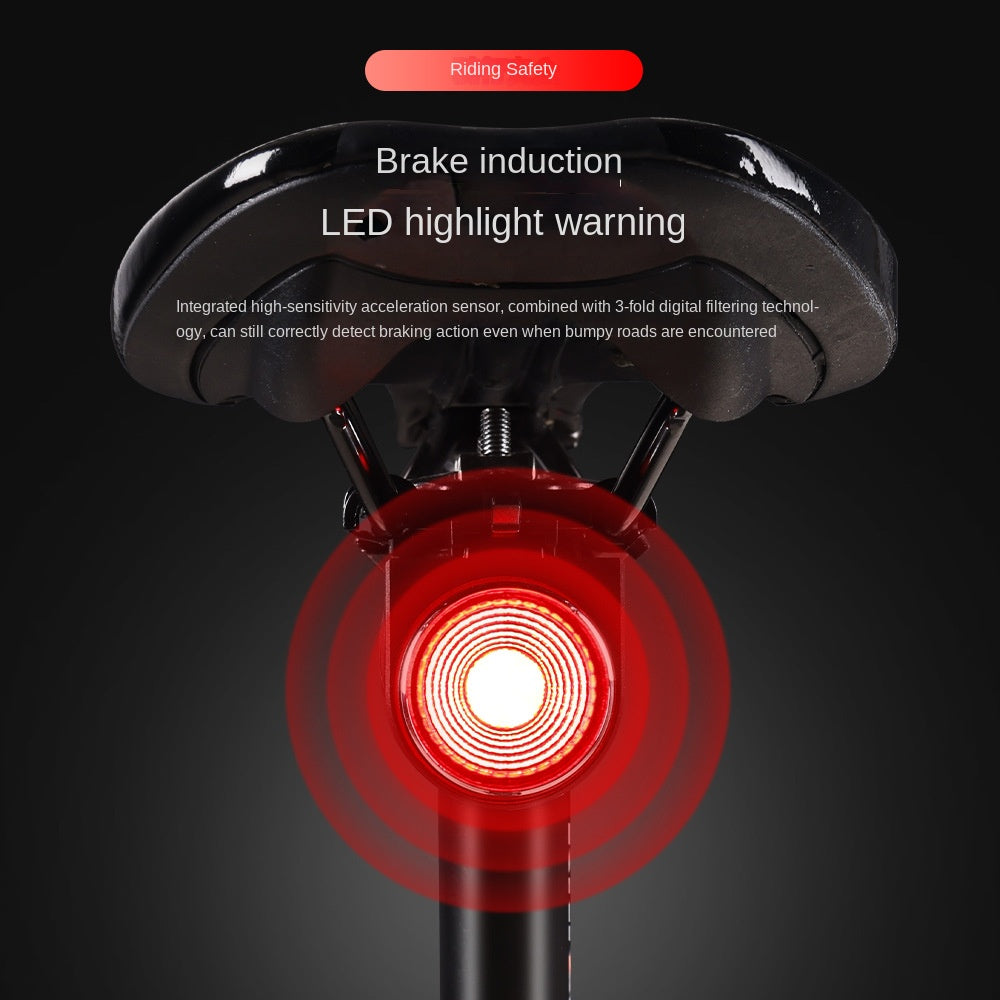 Bicycle Taillight Warning USB Charging Wireless Remote Control Smart Speaker Electric Bell Waterproof Cycling Equipment A8
