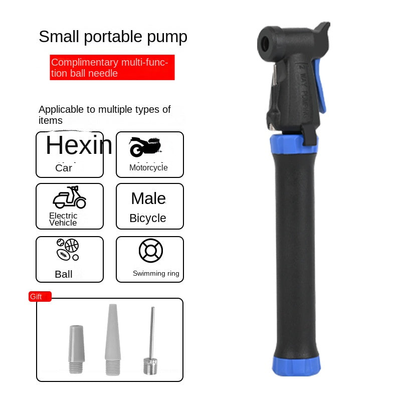 Bicycle Tire Pump Portable Mini Charging Cylinder Battery Car Automobile Basketball Tire Pump Outdoor Air Pump