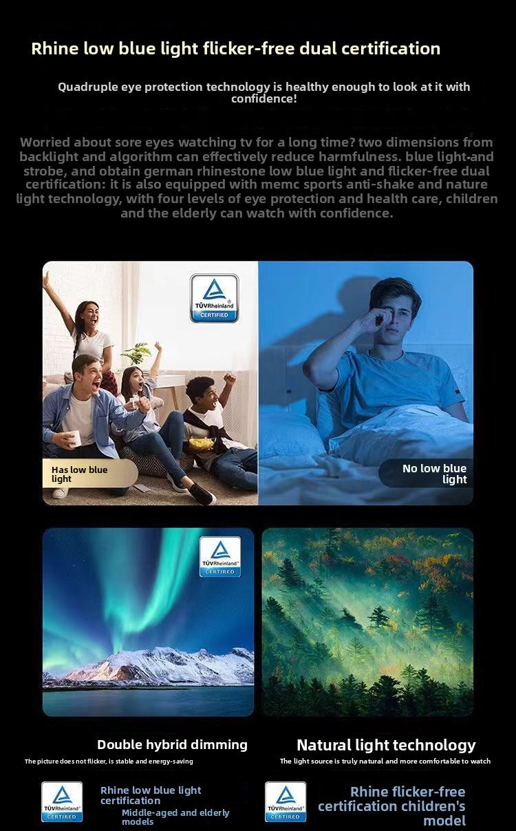 2025 Top New Model Original Imported Frameless 100inch HD TV 55/65/75/85 Voice Full Screen