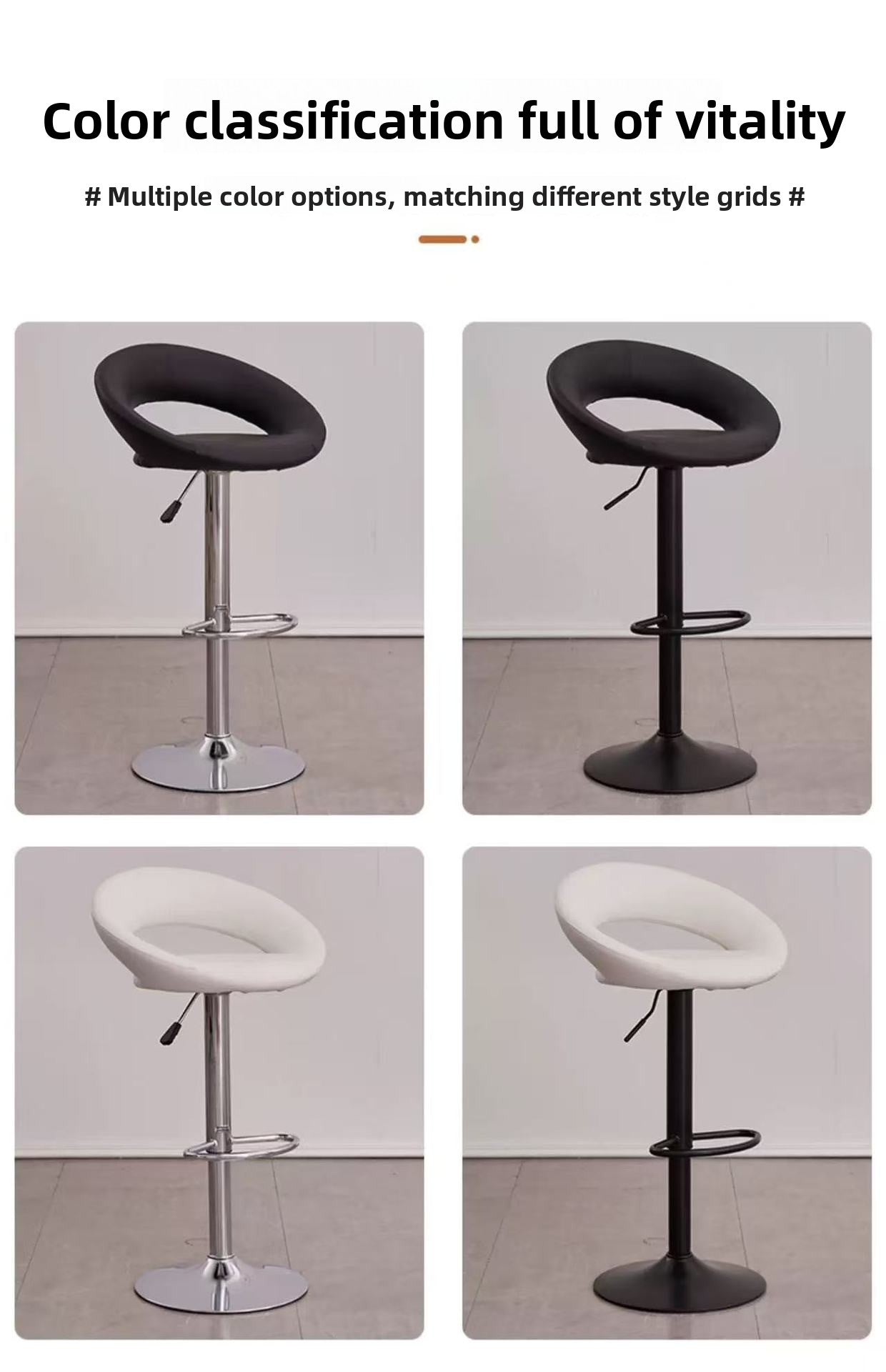 European Style Bar Stool Adjustable Swivel Chair Cashier High Stool Bar Stool Front Desk Bar Chair Backrest Stool Beauty Makeup Chair