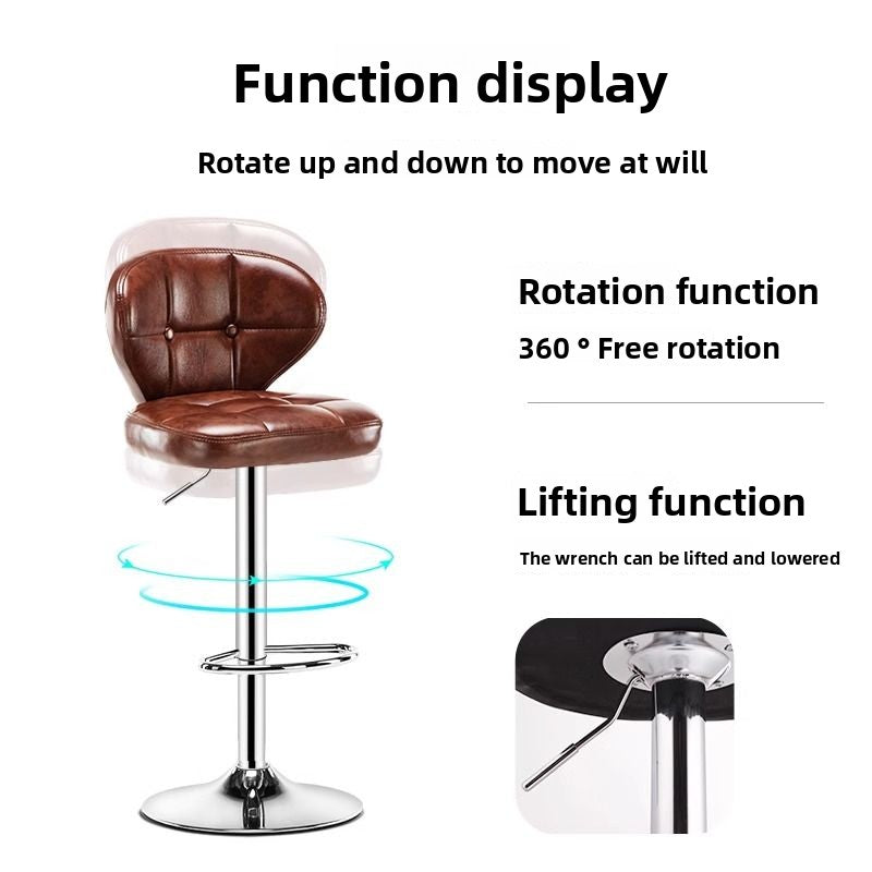 Kerun Bar Stool Internet Celebrity Bar Chair Adjustable High Stool Home Bar Stool Modern Simple Bar Chair Cashier Counter High Stool
