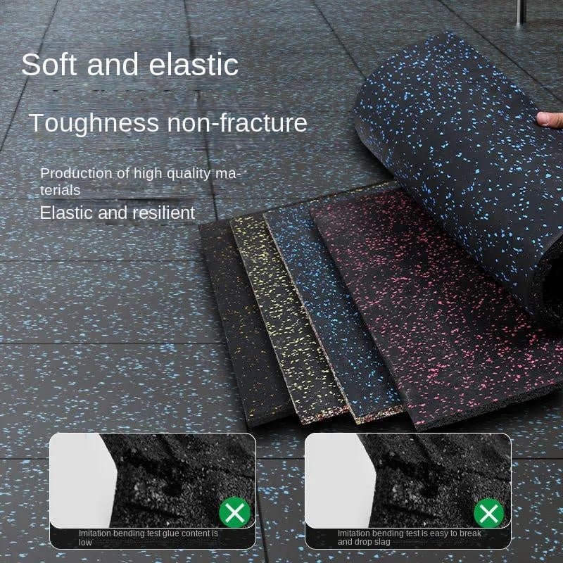 High quality composite rubber tiles for gym use 50*50cm