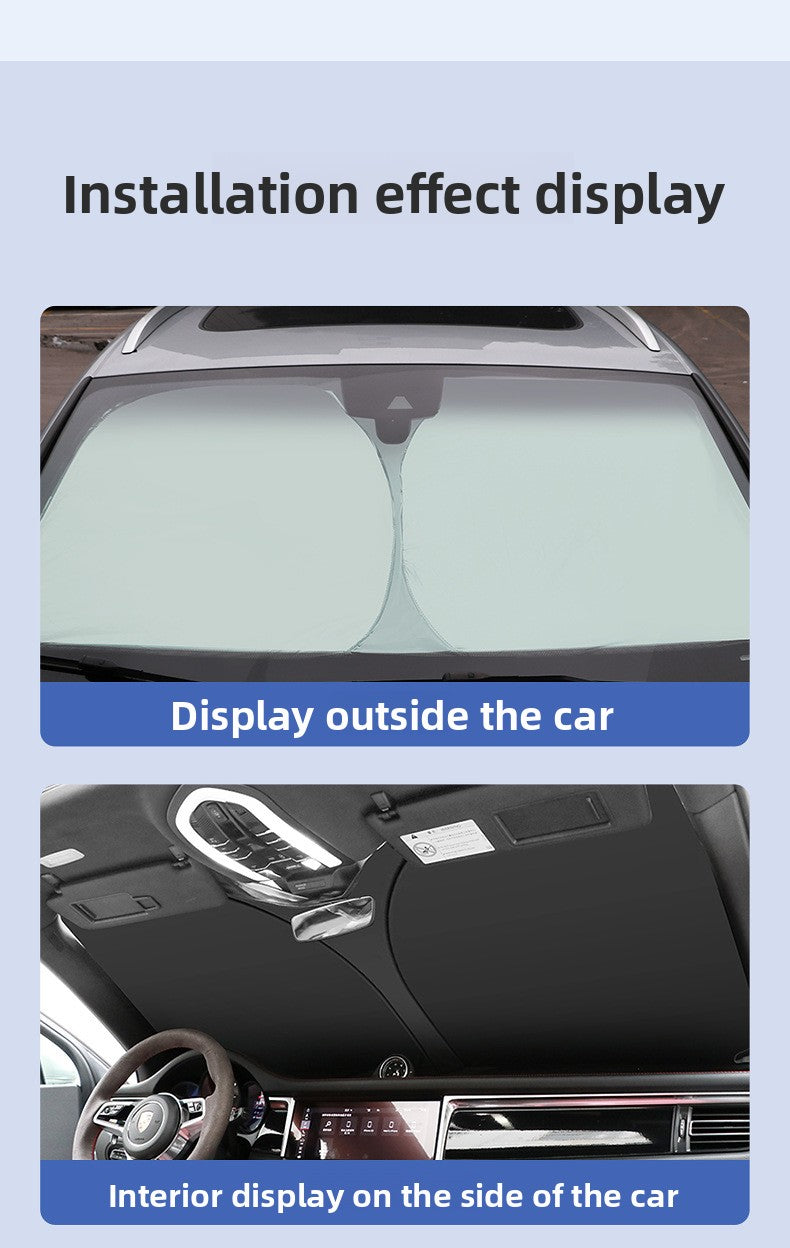 Car Sunshade Front Shield Sun Protection Heat Insulation Sunshade Board Light Curtain Windshield Car Cover Sunshade Shield