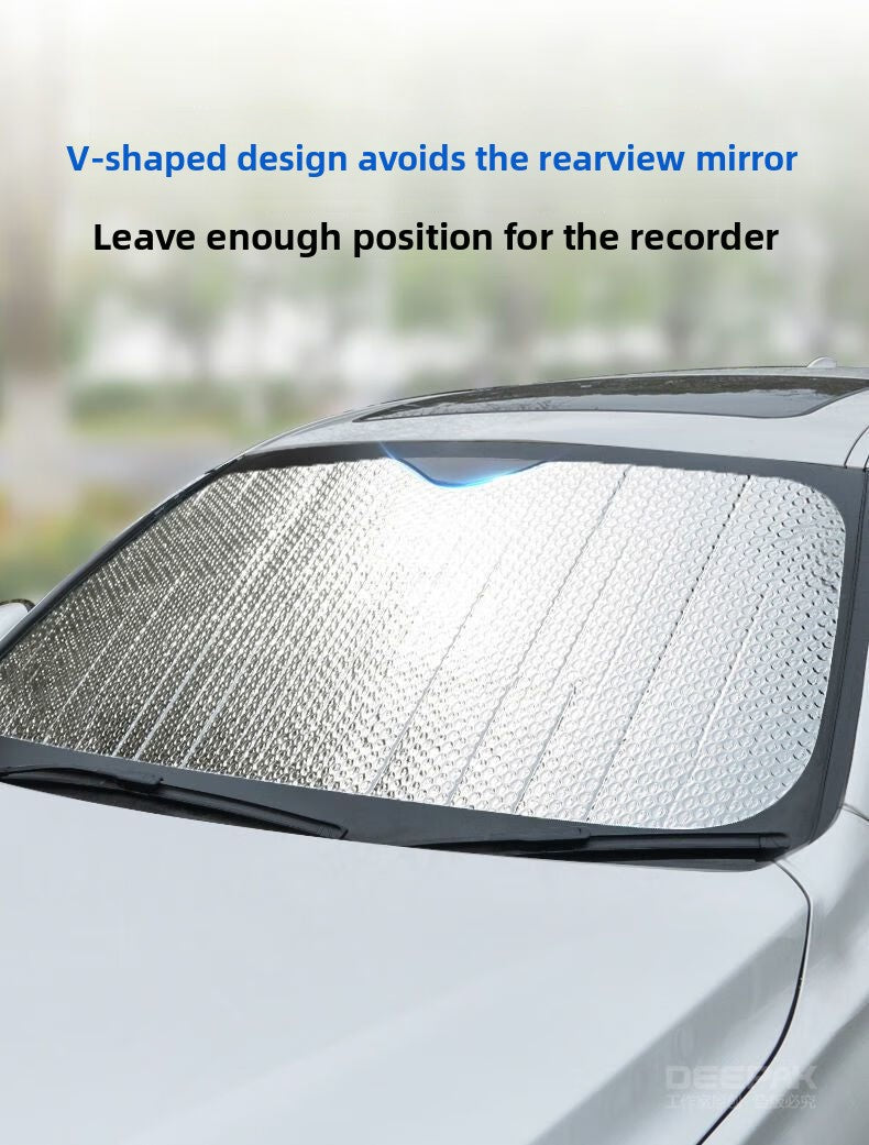 Car Front Sunshade Sun Protection Heat Insulation Sunshade Sun Visor Car Interior Cover UV Protection Sunshade Curtain Heat Insulation