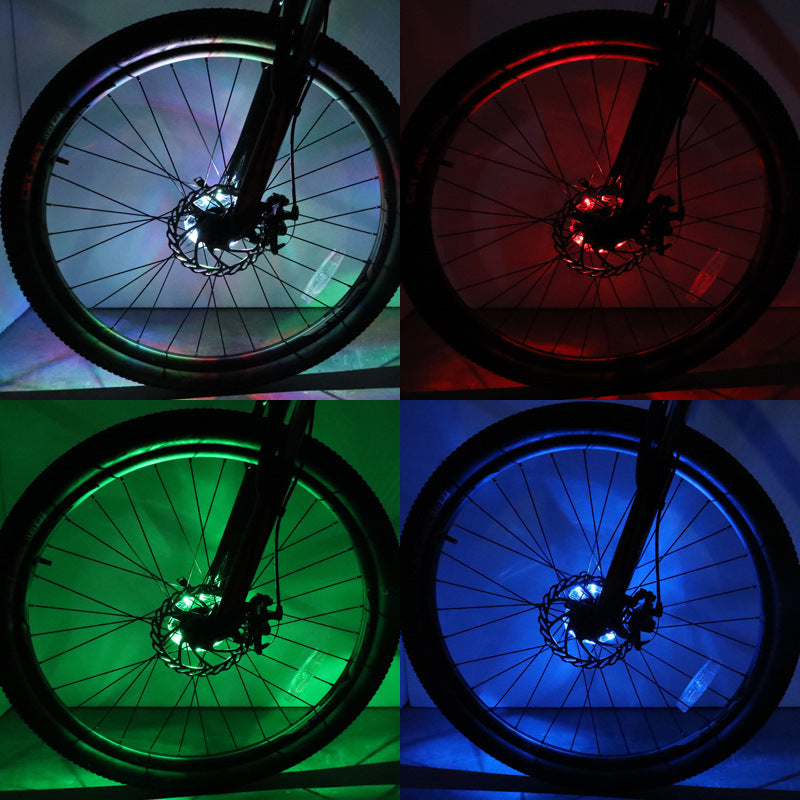 Impression Cycling Led Bicycle Light USB Charging Flower-Drum Lights Hot Wheels Bicycle Accessories One Light 7 Colors
