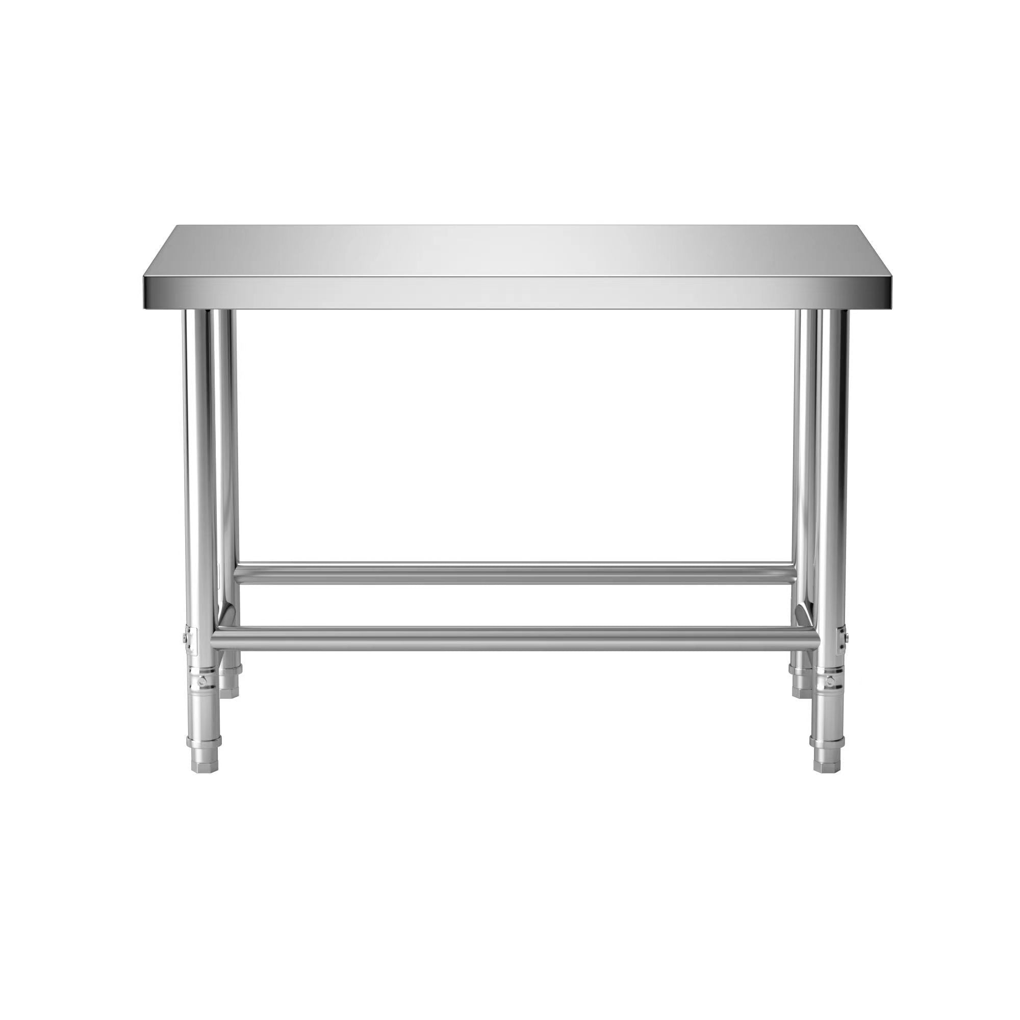 Kitchen Stainless Steel Workbench Double-Layer Console Commercial Table Rectangular Chopping Board Special Custom Thickened Stove