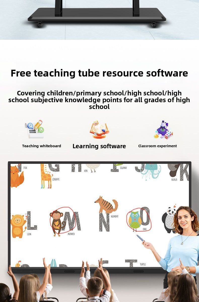 Zhiye 55/65/75/85/100/120 Multifunctional Conference Teaching Tablet All-in-One 4K HD Touchscreen