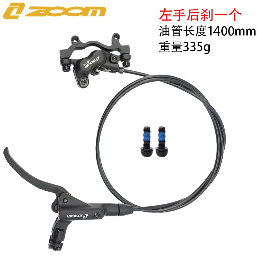 ZOOMHB876 Four-Piston Oil Brake Mountain Bike Front and Rear Oil Disc Brake Pads Disc Bilateral Brake Hydraulic Brake