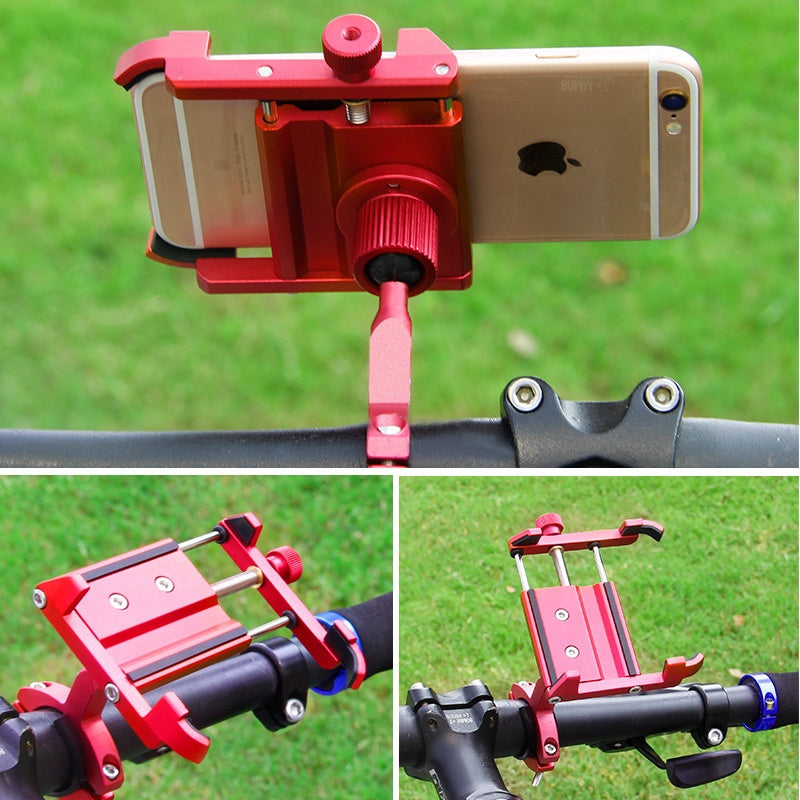 Mountain Bike Navigation Fixed Bracket Bicycle Takeaway Electric Car Aluminum Alloy Universal Bicycle Cellphone Holder