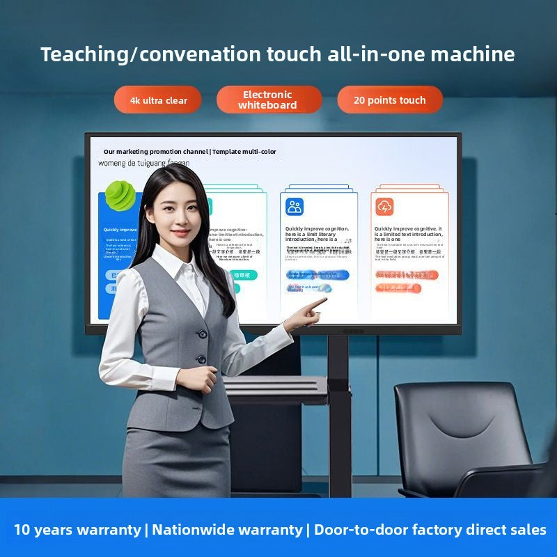 Zhiye 55/65/75/85/100/120 Multifunctional Conference Teaching Tablet All-in-One 4K HD Touchscreen