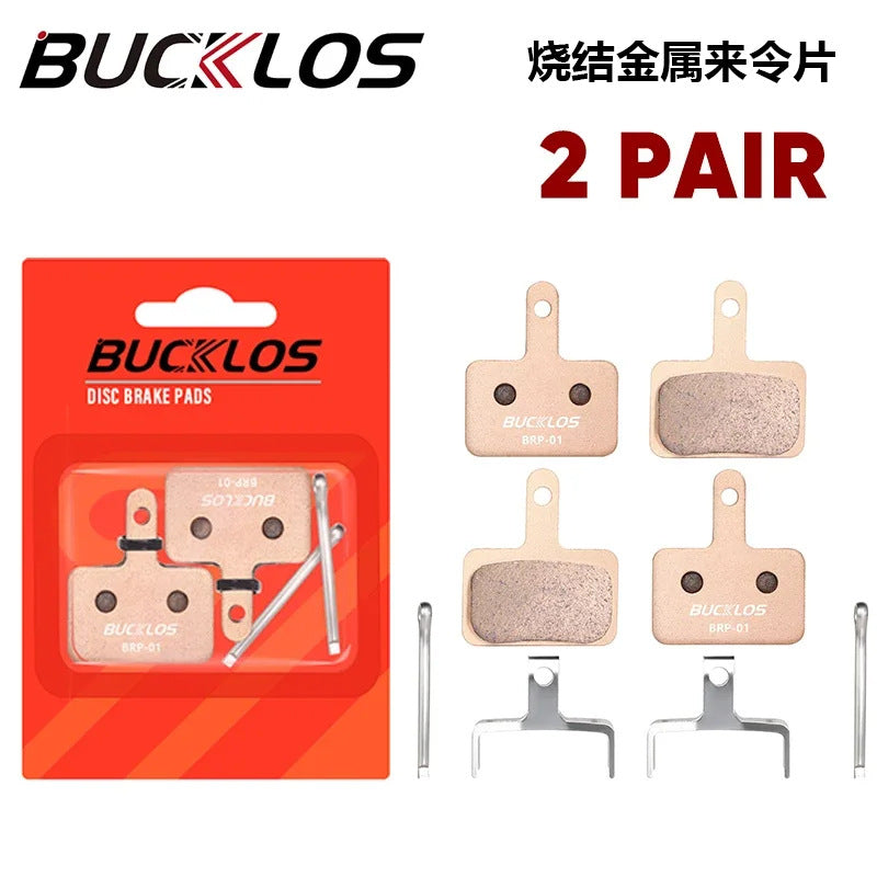 BUCKLOS Mountain Bike Brake Pads Disc Brake MT200 Heat Dissipation Metal Brake Pads Resin Ceramic Brake Pads
